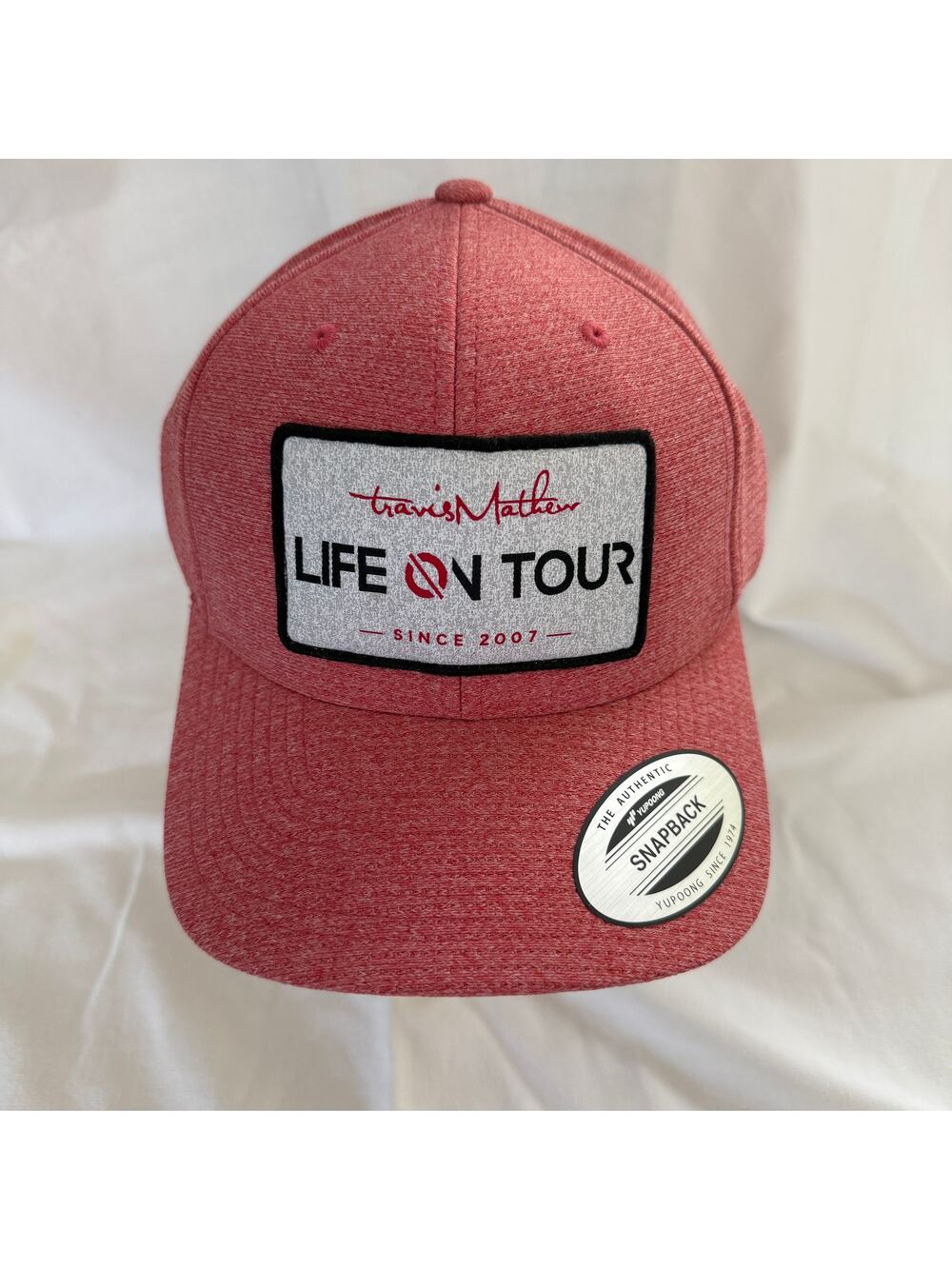 Authentic Travis Mathew Red "Life on Tour" Golf Hat NWOT - Collectible
